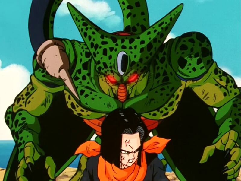 Cell y androide Número 17 Dragon Ball Z