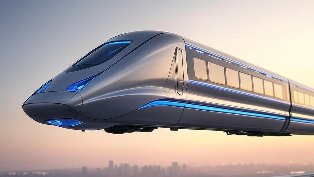Tren con levitación magnética Grok