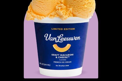 ¿El helado de macarrones con queso? Kraft y Van Leeuwen lo hacen posible y quienes lo prueben enloquecerán por su sabor