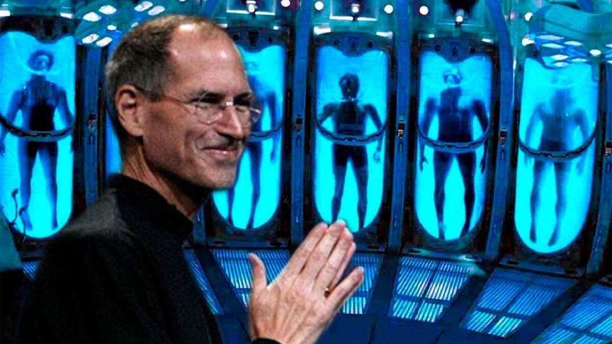 Steve Jobs congelado