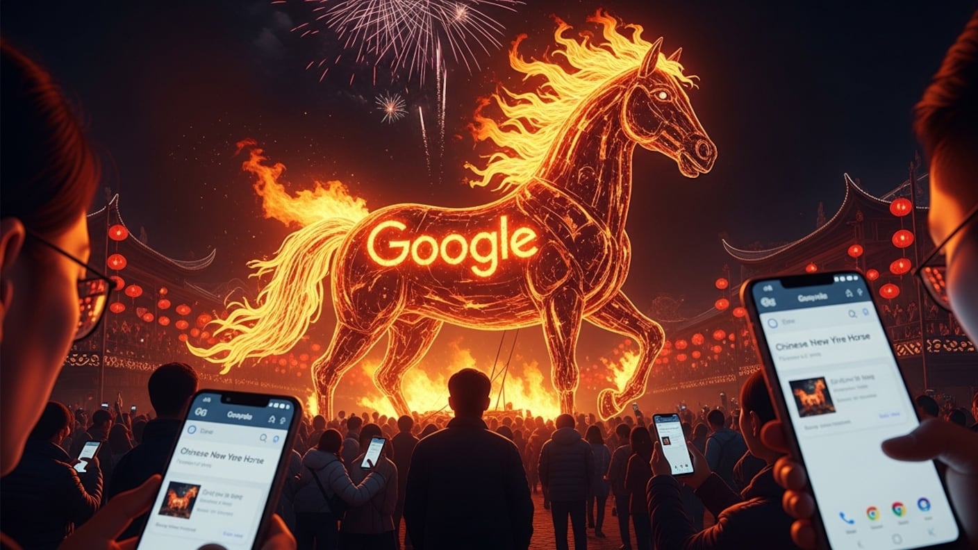 Caballo de Fuego en Google - Año nuevo Chino FW/Whisk