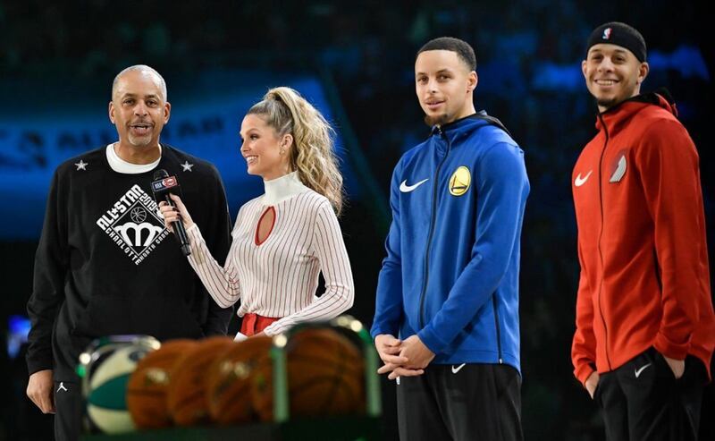 Dell Curry junto con Steph y Seth