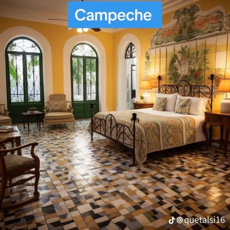 IA estados de México como habitaciones de hotel