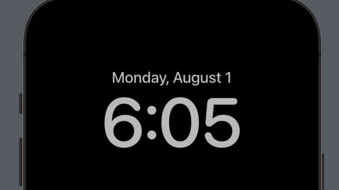 Una imagen referencial de un iPhone con el panel encendido bajo el modo Always on Display.