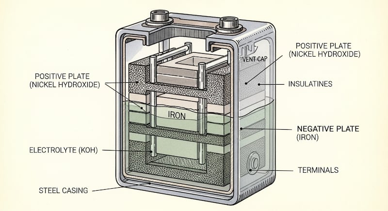 Imagen referencial - Batería de Edison - IA - FW/Whisk