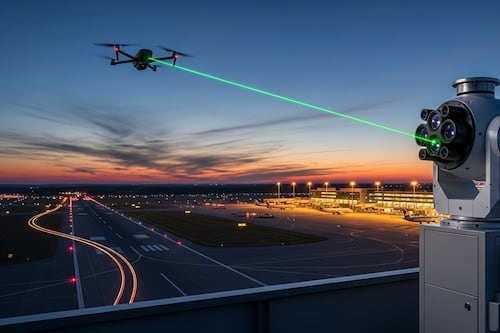 Activado el “escudo láser” antidrones: Alemania es el primer país de Europa con esta tecnología en sus aeropuertos