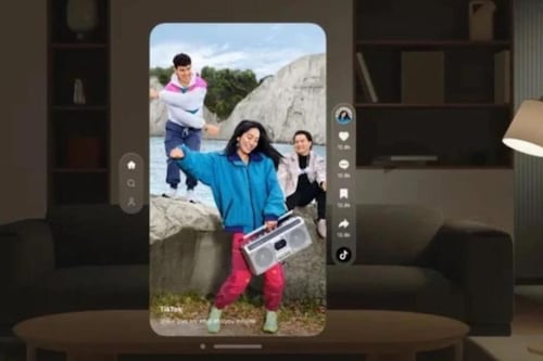 TikTok lanza su app oficial para las Apple Visión Pro