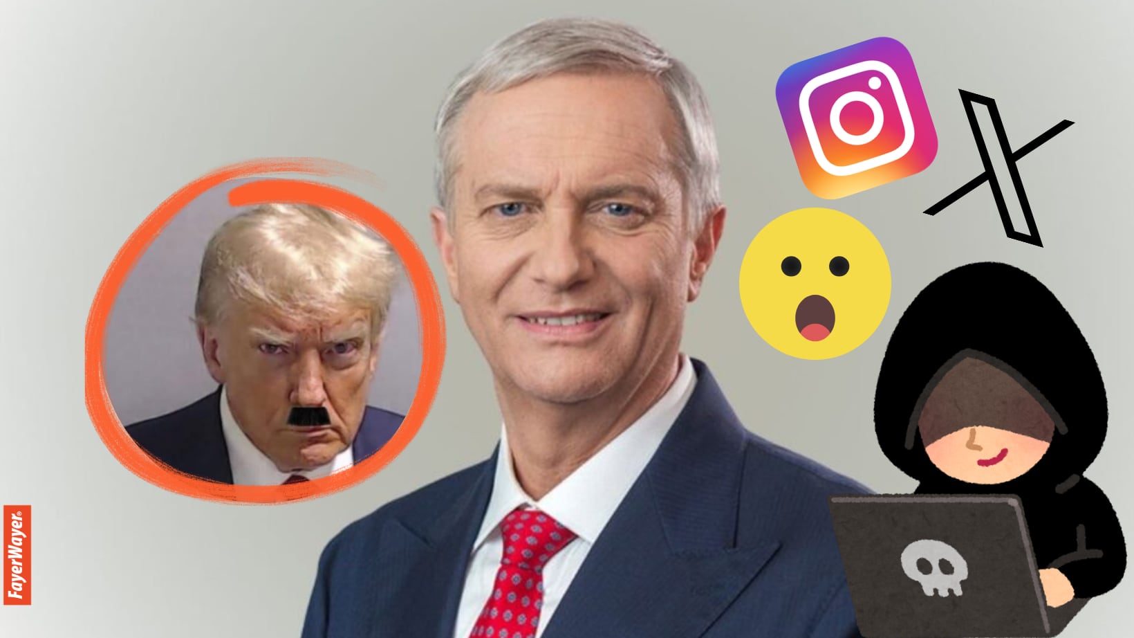 Hackean cuentas del Presidente Kast - Collage/FW