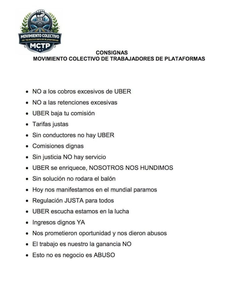 Demandas conductores