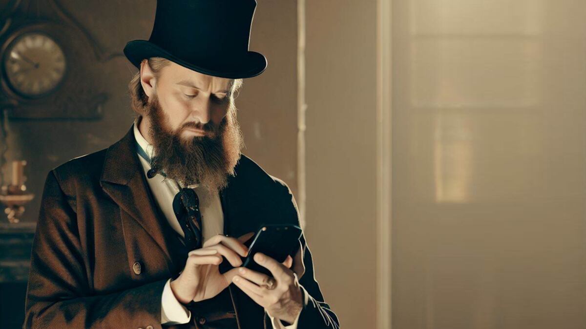 Una pintura de hace 350 años se ha vuelto viral luego de que han descubierto una persona sosteniendo un smartphone a plena vista.