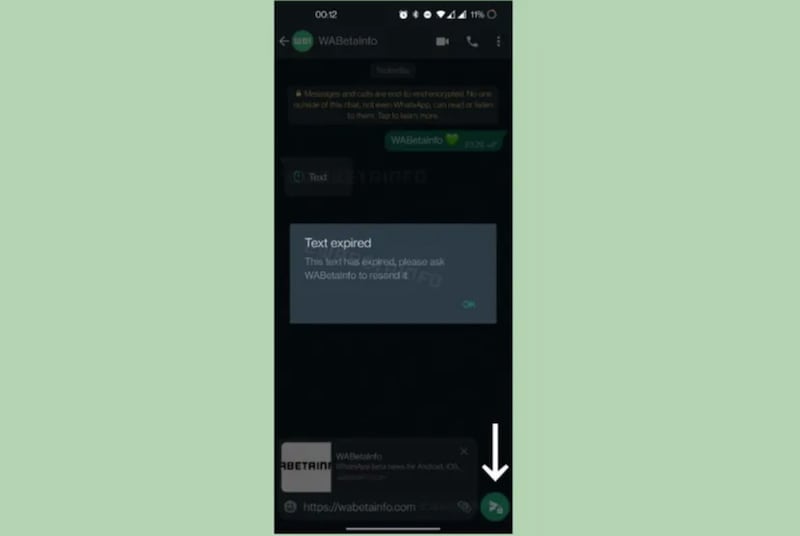Mensajes con candados de WhatsApp