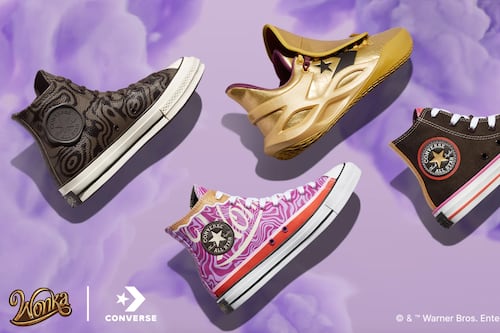 Las nuevas Converse x Wonka son una mezcla perfecta entre magia y dulzura para todas las edades