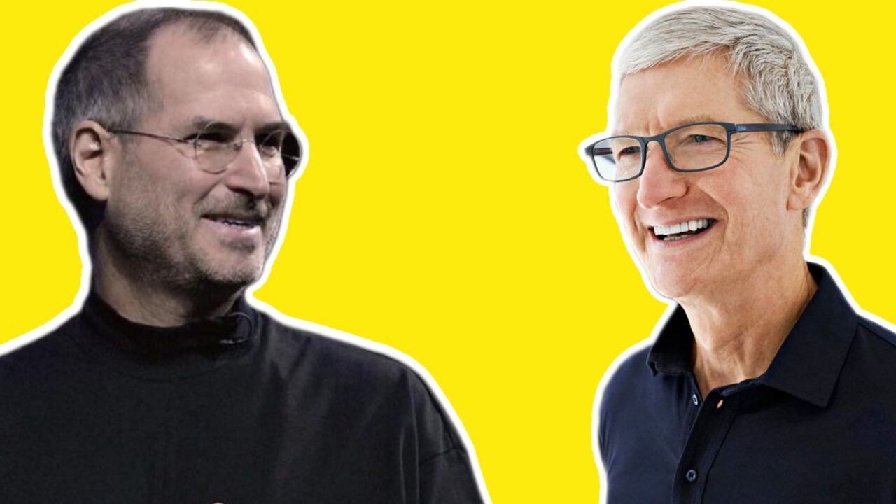 Steve Jobs y Tim Cook