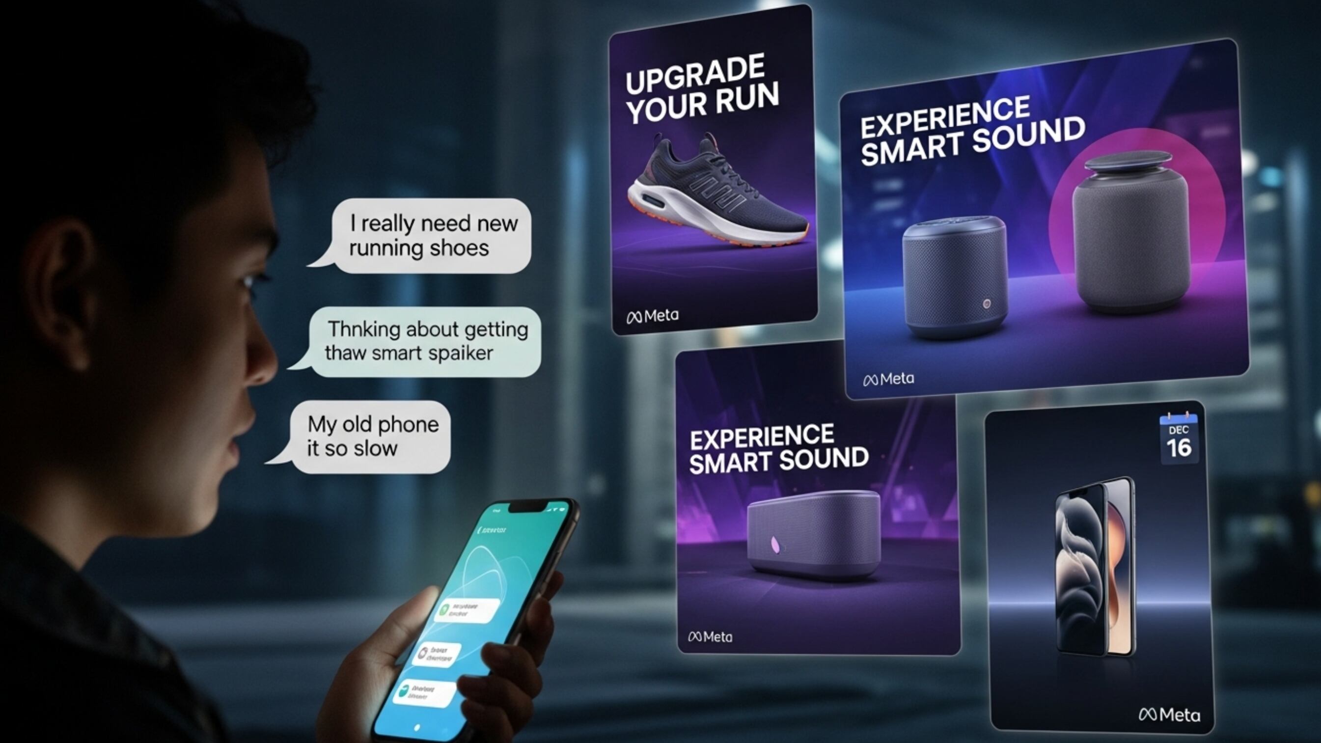 Conversaciones con Meta ahora alimentarán publicidad dirigida - Generado con Whisk/FW