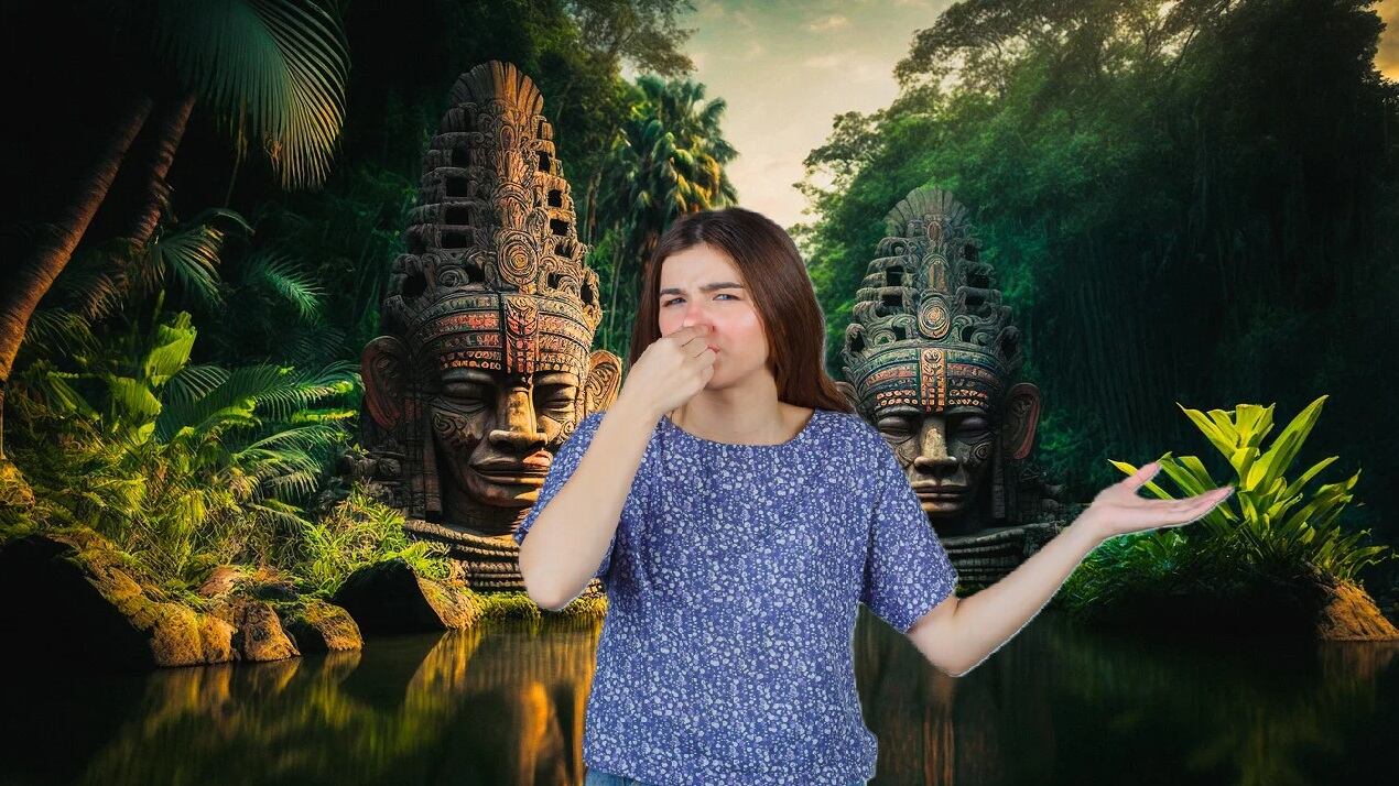 Estatua al Dios Maya de la Flatulencia