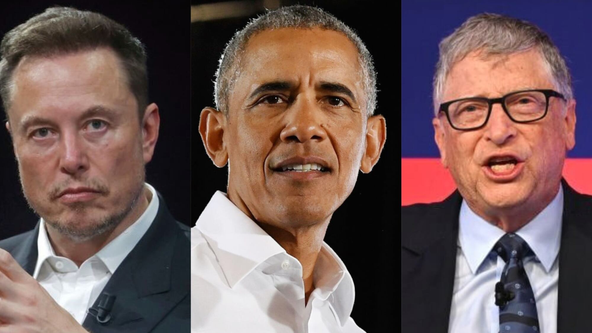 Elon Musk, Barack Obama, Bill Gates