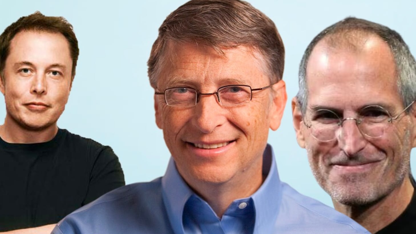 Elon Musk - Bill Gates - Steve Jobs / Composición