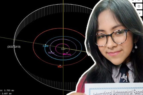 Joven de 15 años en Bolivia descubre asteroide y es reconocida por la NASA