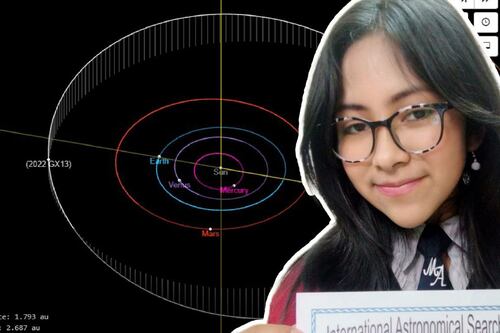 Joven de 15 años en Bolivia descubre asteroide y es reconocida por la NASA