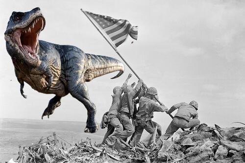 Científicos aseguran que descubrieron una nueva y temible raza de dinosaurios por fotos de la Segunda Guerra Mundial