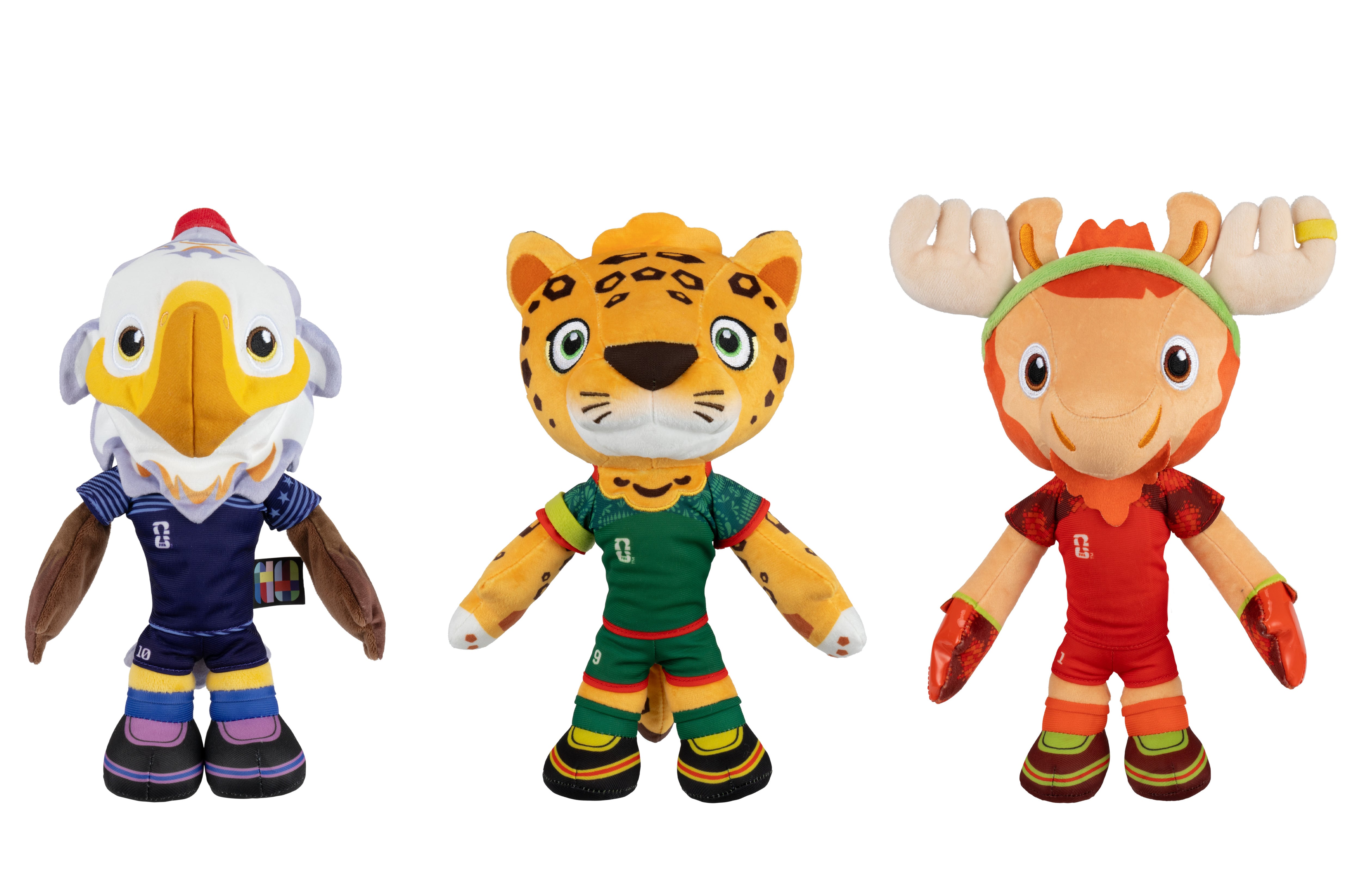 También encontrarás las mascotas oficiales de los tres países que albergan el mundial de futbol 2026.