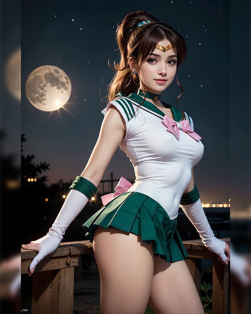 Sailor Júpiter de Sailor Moon. My Smart Arts