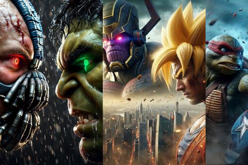 Herramienta de IA imagina en live action los crossovers más brutales entre Marvel, DC y Dragon Ball