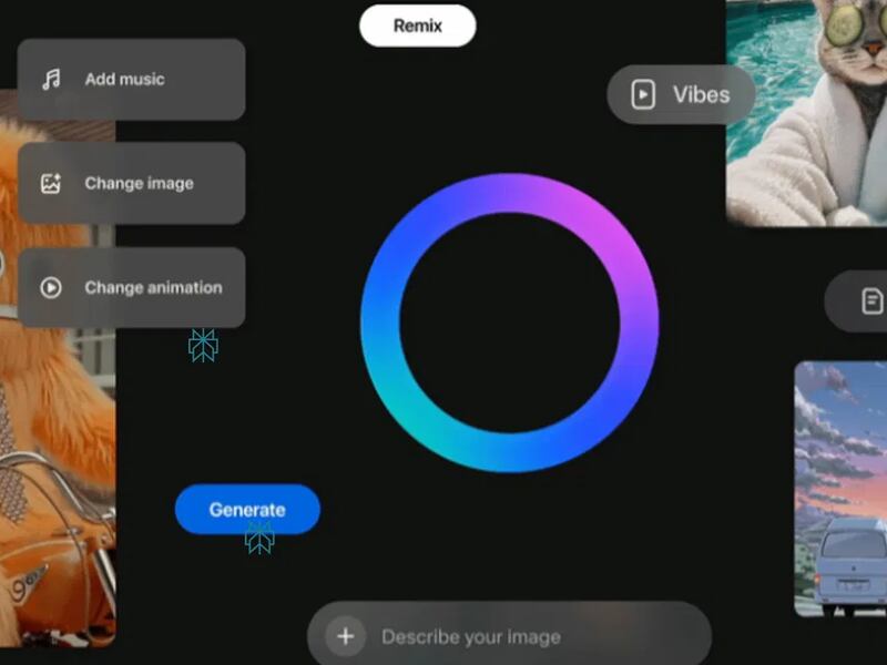 ¿De qué se trata Vibes, el “Tik Tok” de Meta que crea videos con IA?