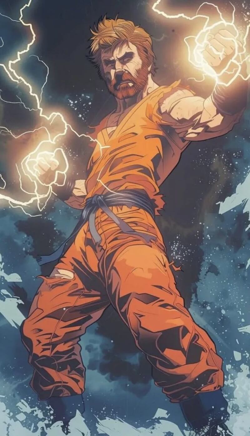 Chuck Norris como Goku