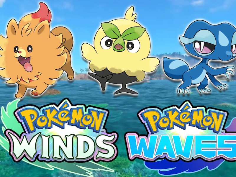 Pokémon Winds y Pokémon Waves: La décima generación será exclusiva de Nintendo Switch 2 en 2027