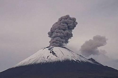 Popocatépetl: Se registran 16 explosiones en tan solo 24 horas