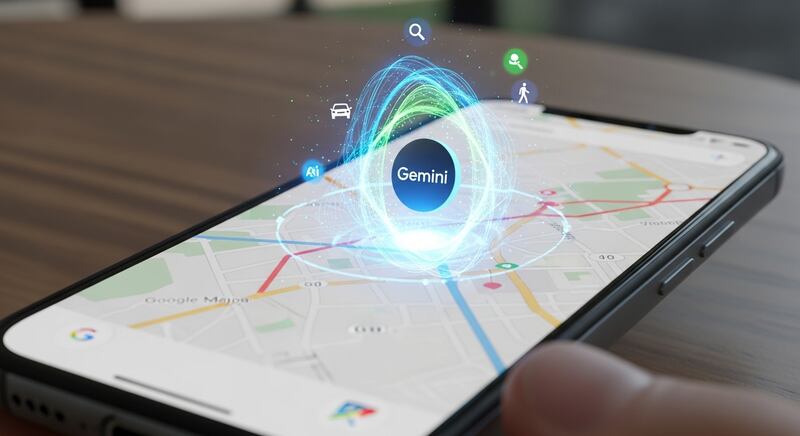 Gemini y Google Maps / Imagen conceptual / Whisk-FW