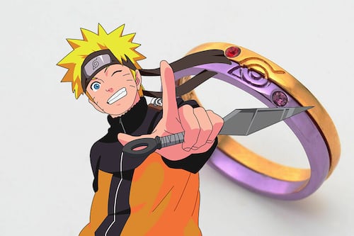 Naruto x Hinata: así es la joyería oficial del anime con anillos de boda