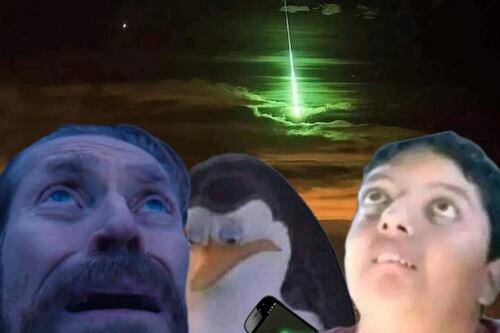 ¿Alguien logró ver el cometa verde? Las redes sociales se inundan con los mejores memes del evento astronómico
