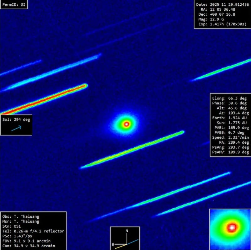 3I/ATLAS, Web oficial de Avi Loeb