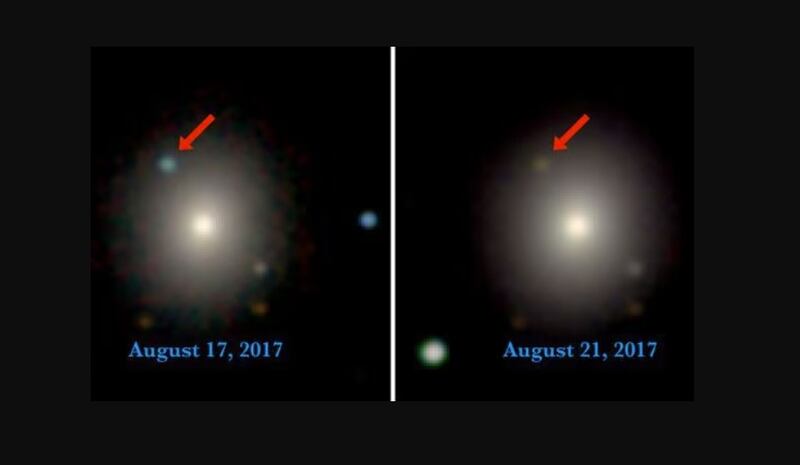 Choque de dos estrellas de neutrones