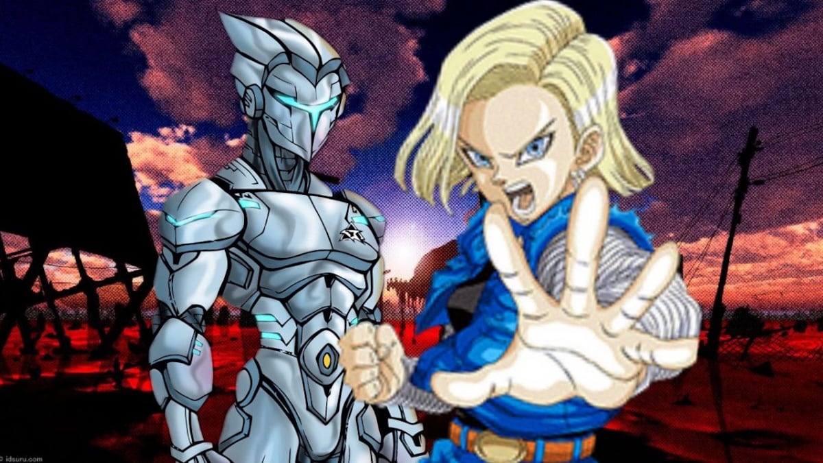 Halcones Galácticos y Androide 18. Montaje Alberto Sandoval