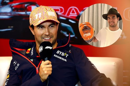 Checo Pérez usará casco inspirado en Indiana Jones para el GP de Canadá