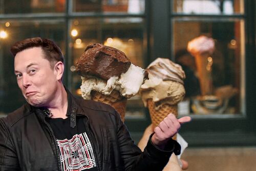 Elon Musk es fanático lunático del helado y lo demuestra con esta foto: ¿Se va a llevar un tres sabores a Marte?