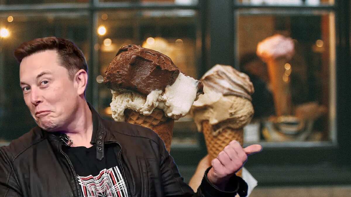 Elon Musk Helado Composición Alberto Sandoval/Pixabay