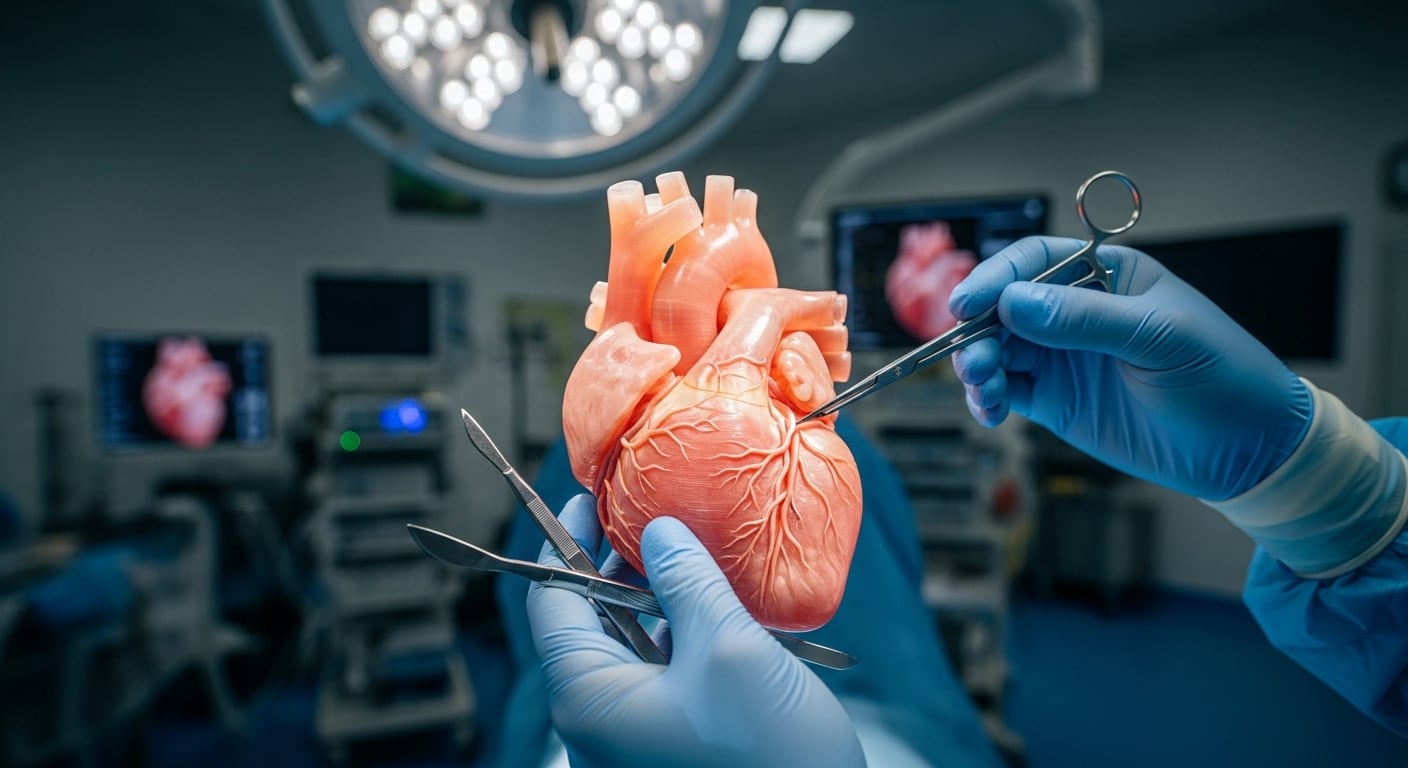 Así es el corazón impreso en 3D que permite a los cirujanos “ensayar” el éxito antes del primer corte