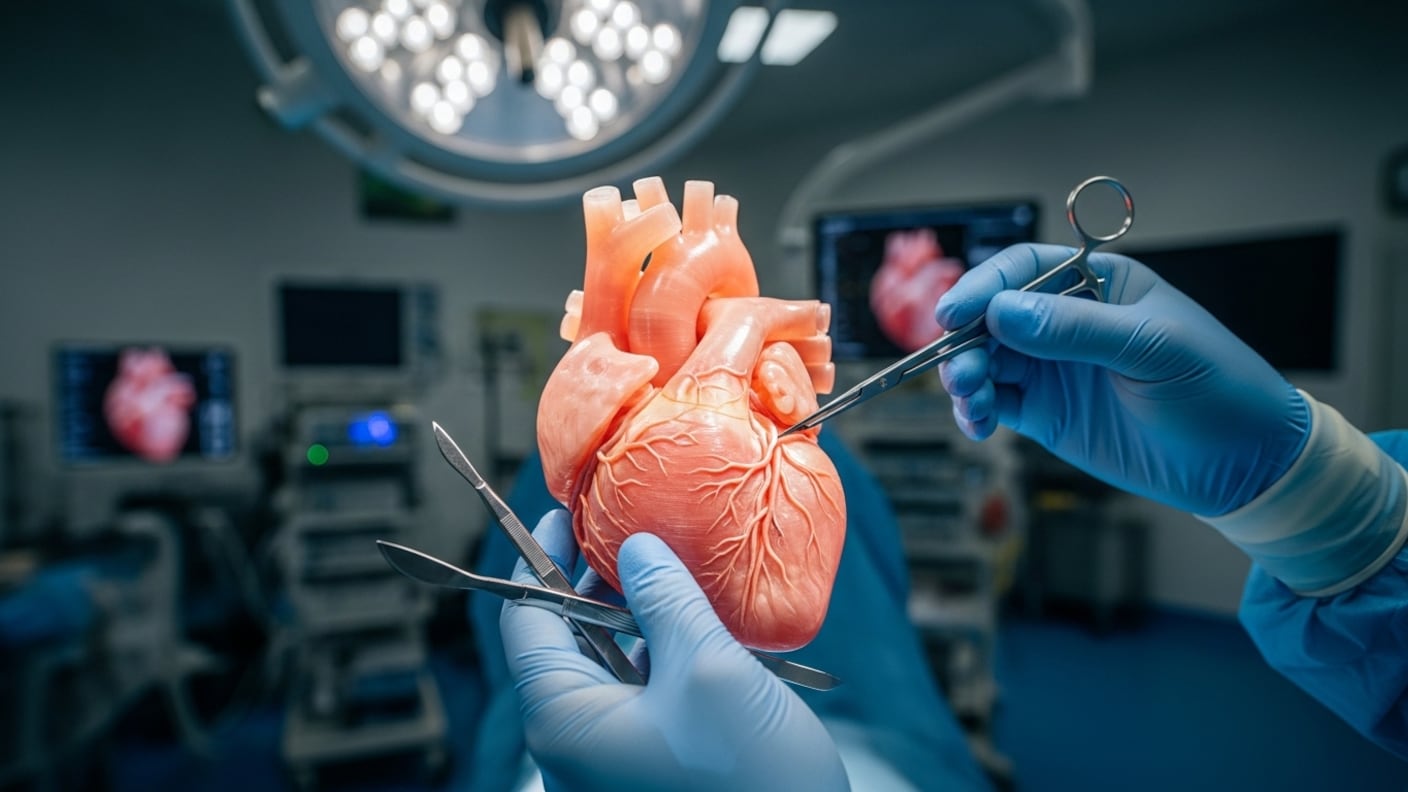 Corazón impreso en 3D. Imagen IA - FW/Whisk