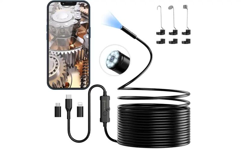 Cámara endoscópica con luz