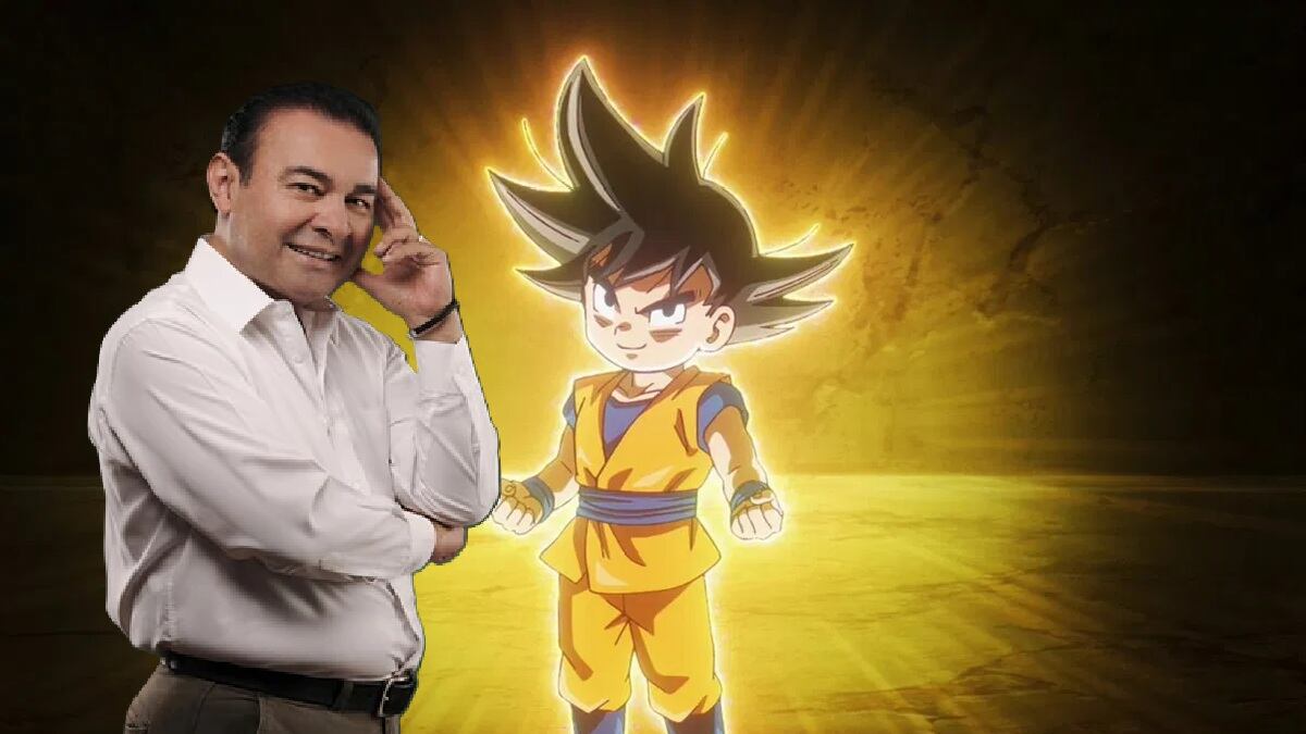 Mario Castañeda y Goku - Dragon Ball Daima