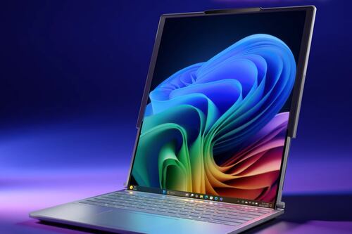 Una idea loca llega a la realidad: Presentan un notebook de pantalla enrollable
