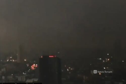 De terror: Nube negra gigante dejó a oscuras a Estambul como si fuera un eclipse