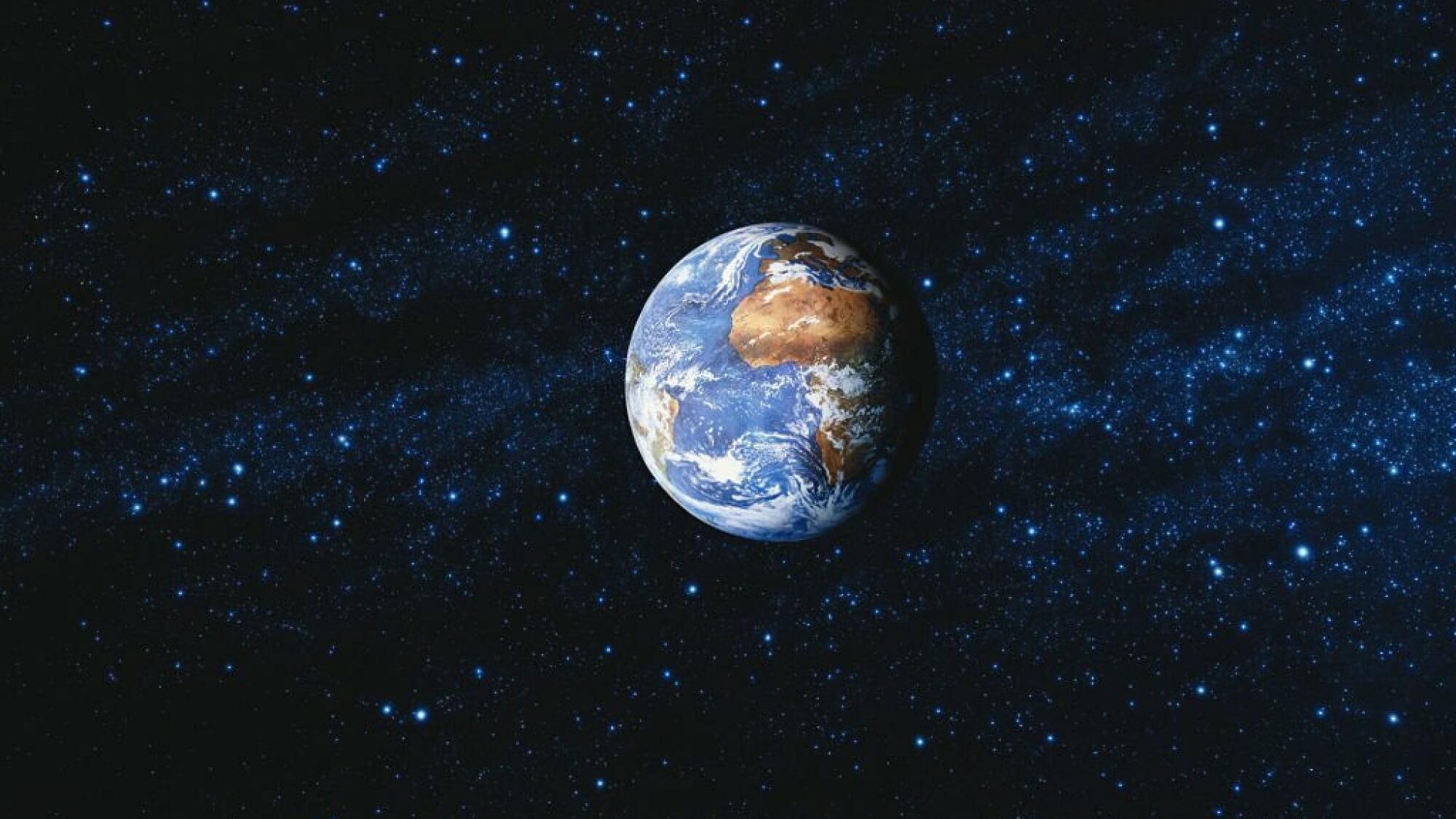 La Tierra vista desde el espacio exterior