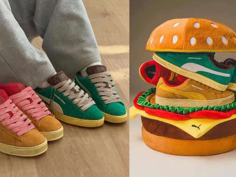 Puma Suede “Burger”: Fecha de lanzamiento Vandy The Pink 🍔