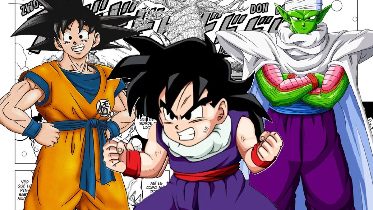 Goku Gohan y Piccolo entrenando - Dragon Ball