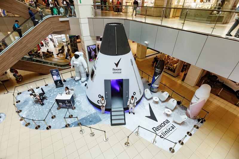 Simulador Galáctico en Santiago de Chile | Activación de Rexona clinical